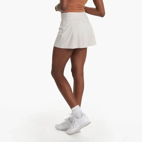 Vuori  Women’s Halo Performance Skirt Salt Heather Lined DreamKnit NEW XL - Picture 3 of 5